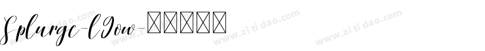 Splurge-l9ow字体转换