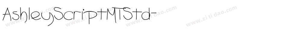 AshleyScriptMTStd字体转换