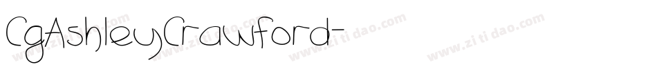 CgAshleyCrawford字体转换