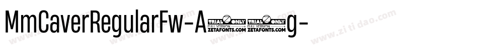 MmCaverRegularFw-A44g字体转换