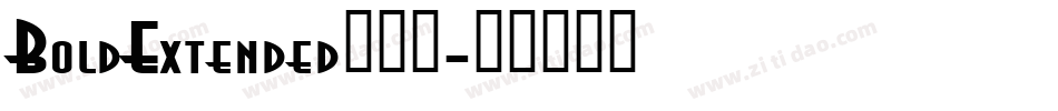BoldExtended生成器字体转换