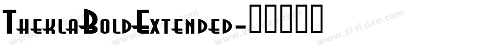 TheklaBoldExtended字体转换