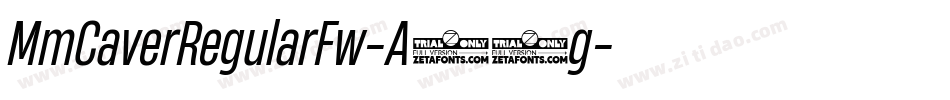 MmCaverRegularFw-A44g字体转换
