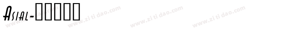 Asial字体转换