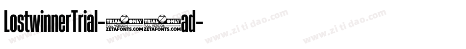 LostwinnerTrial-26ad字体转换