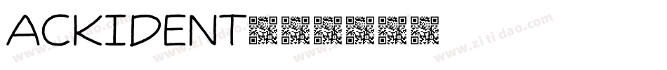 Ackident字体转换