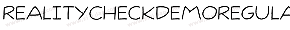 RealityCheckDemoRegular-AaXD字体转换