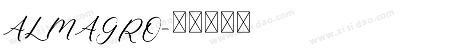 ALMAGRO字体转换