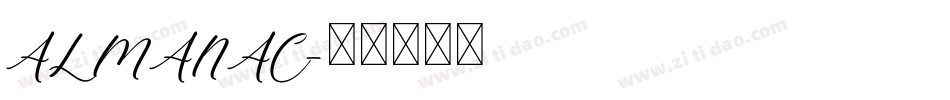 ALMANAC字体转换