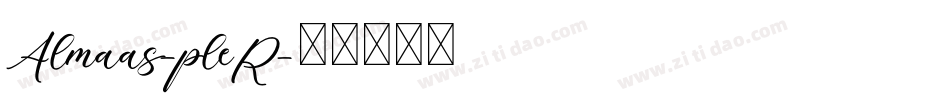 Almaas-pleR字体转换