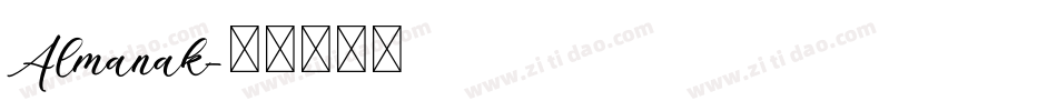 Almanak字体转换