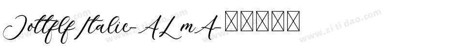 JottflfItalic-ALmA字体转换