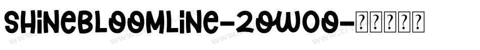 ShineBloomLine-2OW0o字体转换
