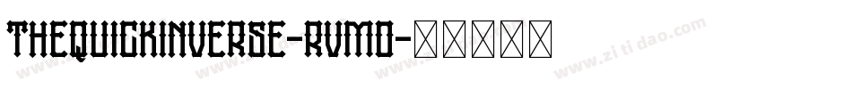 TheQuickInverse-rVmO字体转换