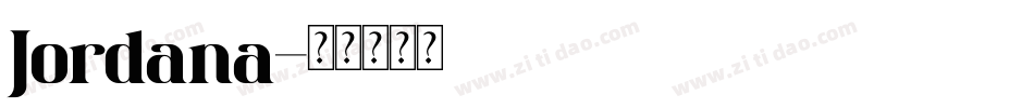 Jordana字体转换