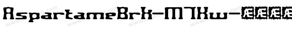 AspartameBrk-M7Kw字体转换