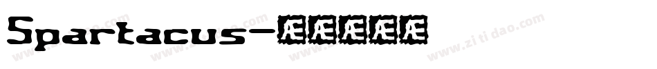 Spartacus字体转换