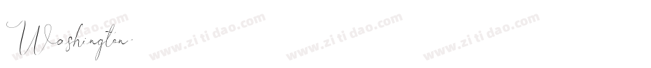 Washington字体转换