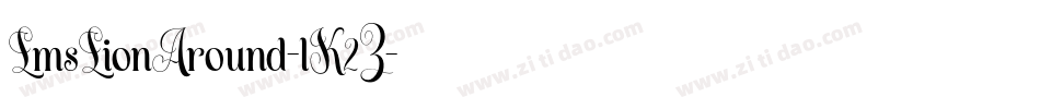 LmsLionAround-lK2Z字体转换