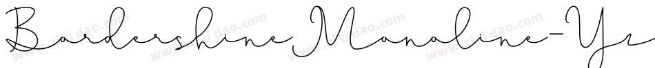 BordershineMonoline-Yzqxy字体转换