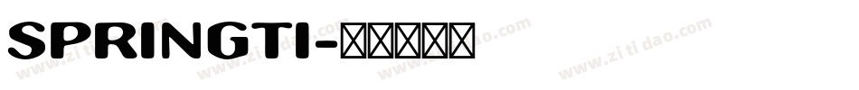 SPRINGTI字体转换