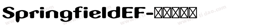 SpringfieldEF字体转换