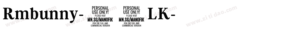 Rmbunny-24LK字体转换