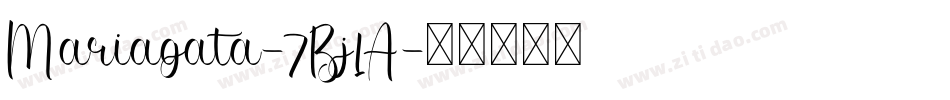 Mariagata-7Bj1A字体转换