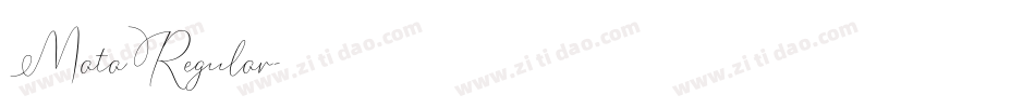 MataRegular字体转换