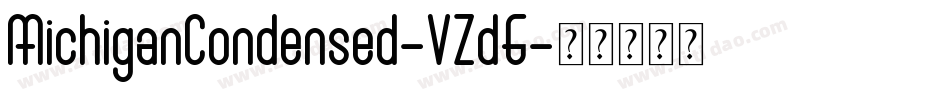 MichiganCondensed-VZd6字体转换