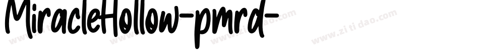MiracleHollow-pmrd字体转换