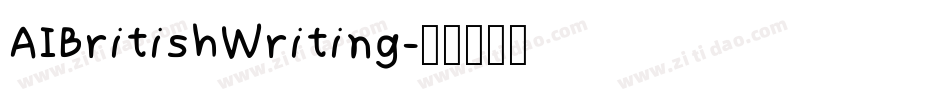 AIBritishWriting字体转换