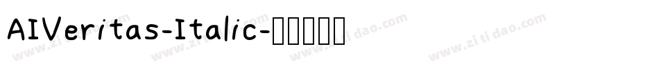 AIVeritas-Italic字体转换