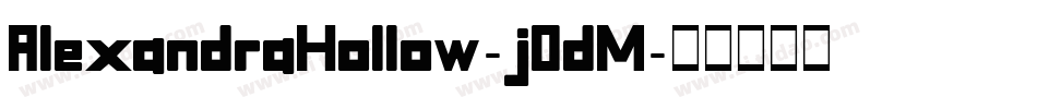 AlexandraHollow-j0dM字体转换