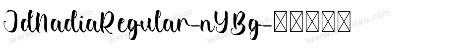 JdNadiaRegular-nYBg字体转换