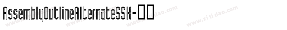 AssemblyOutlineAlternateSSK字体转换