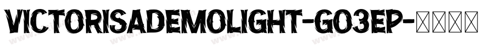 VictorisaDemoLight-GO3eP字体转换