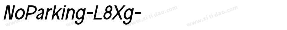 NoParking-L8Xg字体转换