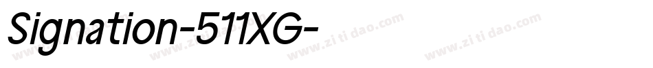 Signation-511XG字体转换 Signation-511XG字体转换
