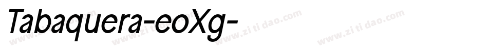 Tabaquera-eoXg字体转换