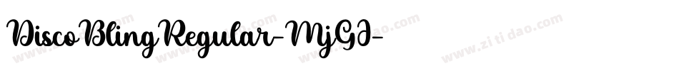 DiscoBlingRegular-MjGJ字体转换
