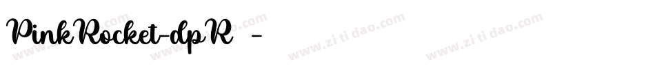 PinkRocket-dpR7字体转换