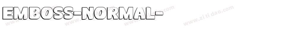 Emboss-Normal字体转换