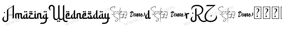 AmazingWednesday-d9rRZ字体转换