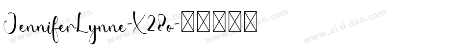 JenniferLynne-X28o字体转换