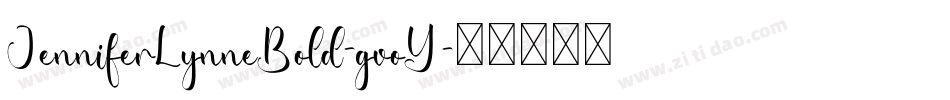 JenniferLynneBold-gvoY字体转换