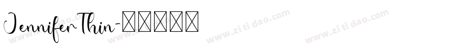 JenniferThin字体转换
