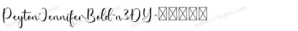 PeytonJenniferBold-n3DY字体转换