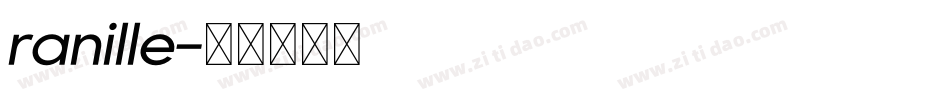 ranille字体转换