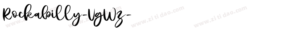 Rockabilly-VgWz字体转换